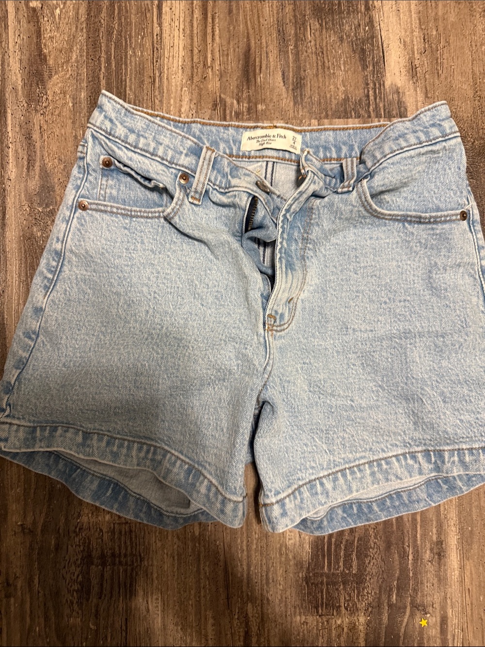 Abercrombie & Fitch Faded Light-Blue the dad short